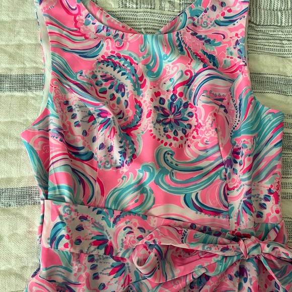 Lilly Pulitzer JOSELYN STRETCH WRAP DRESS, PROSECCO PINK DONT BE JELLY NWT Sz 4 - Picture 4 of 8